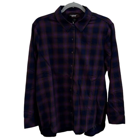 Johnny Was Contrast Back Shirt - Georgiana Tessa Plaid Medium - Picture 3 of 10